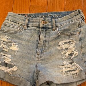 American Eagle Outfitters Distressed and Classic Blue Jean Shorts